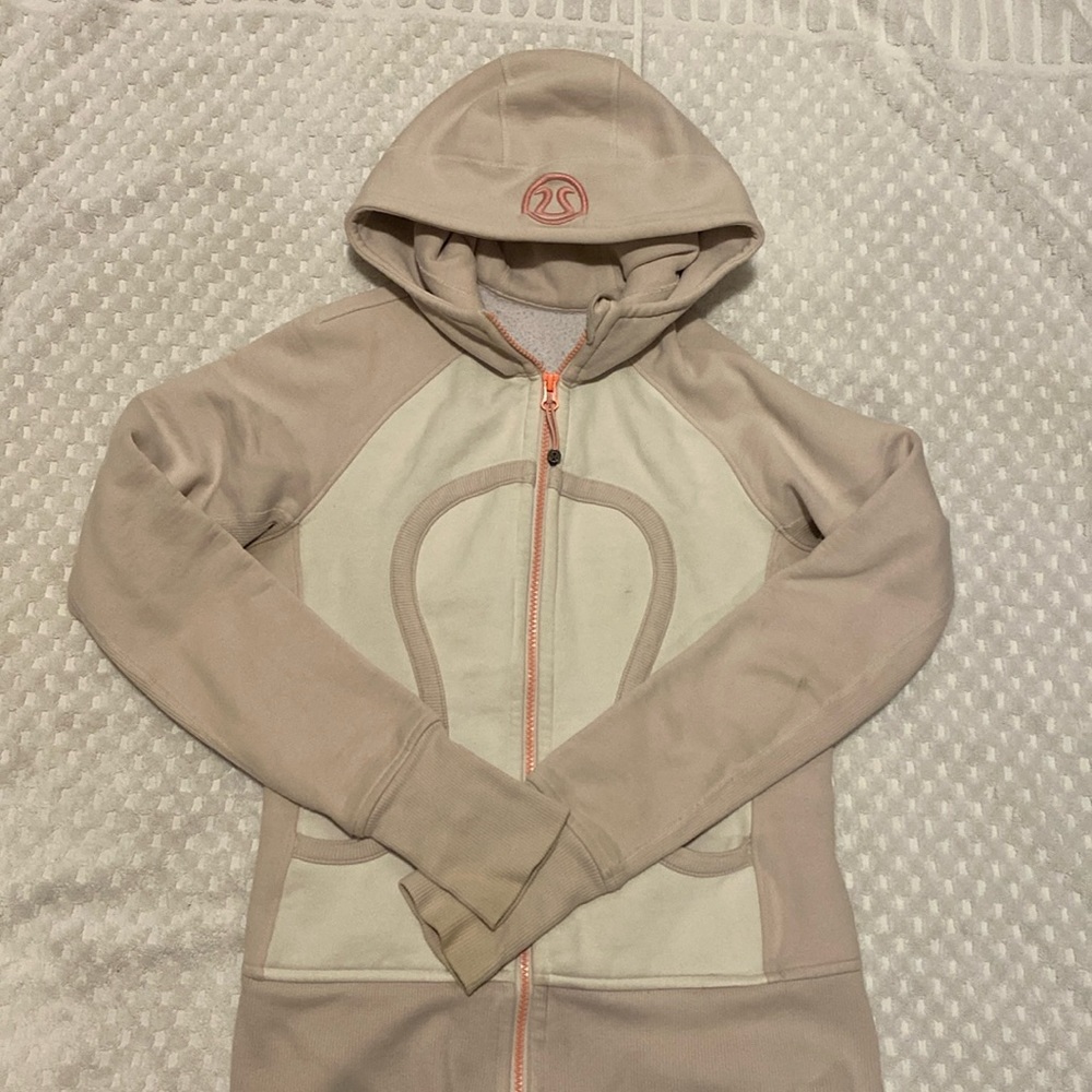 Pink and white lululemon sweater